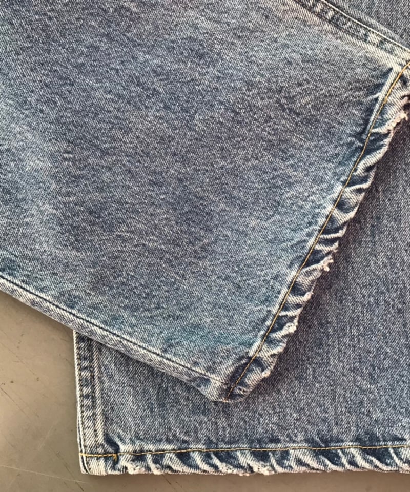 ⚠️damage⚠️original wide denim size3 | ok.soon