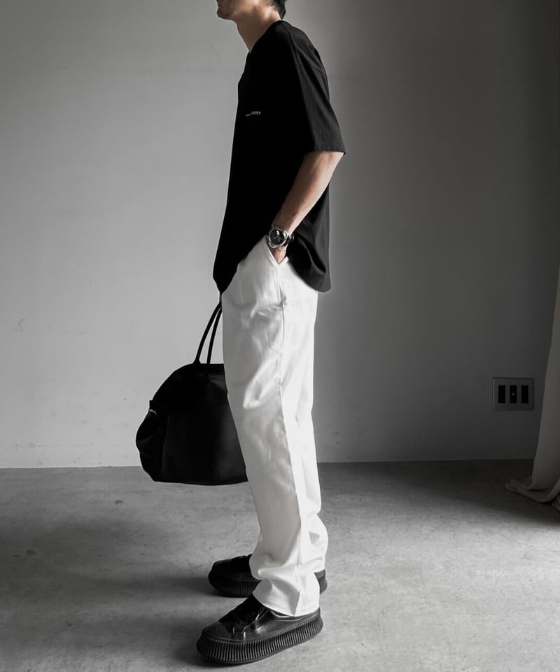cotton white pants | ok.soon