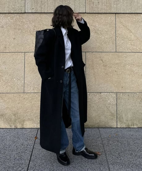 gentleman wool coat(black)