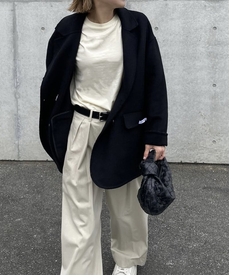 ok.soon ハンドメイド ウールジャケット ブラック ハンドメイドウールジャケットblack | ok.soon