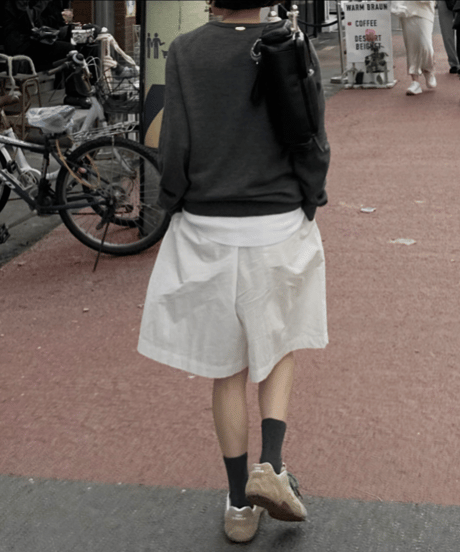 cotton midi wide leg pants