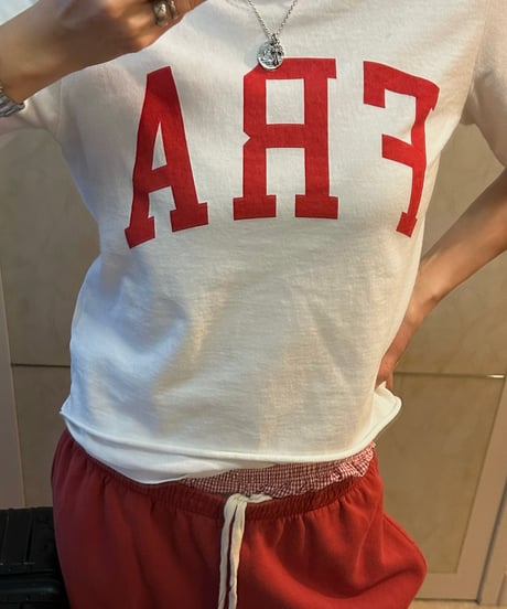 original logo t shirt white/gray