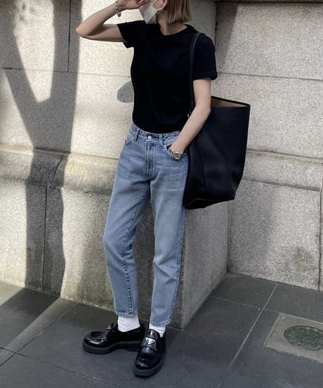 cotton slim pants denim