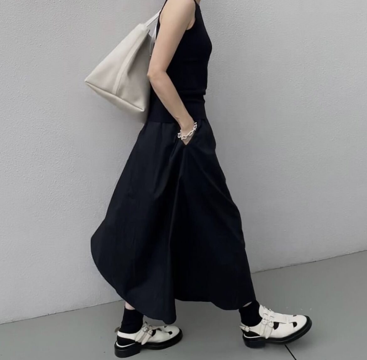 かおりん様ブラック2sk コットンギャザースカートwhite,black | ok.soon