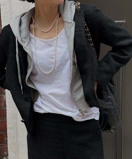 monotone tweed jacket