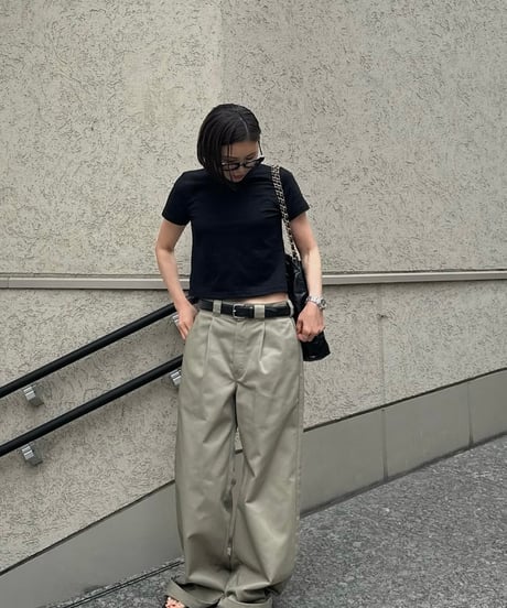 ok.soon×dickies wide chino pants(new beige)