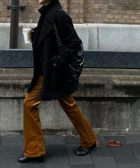 ok.soon×piccadilly velours pants(black/brown/camel)