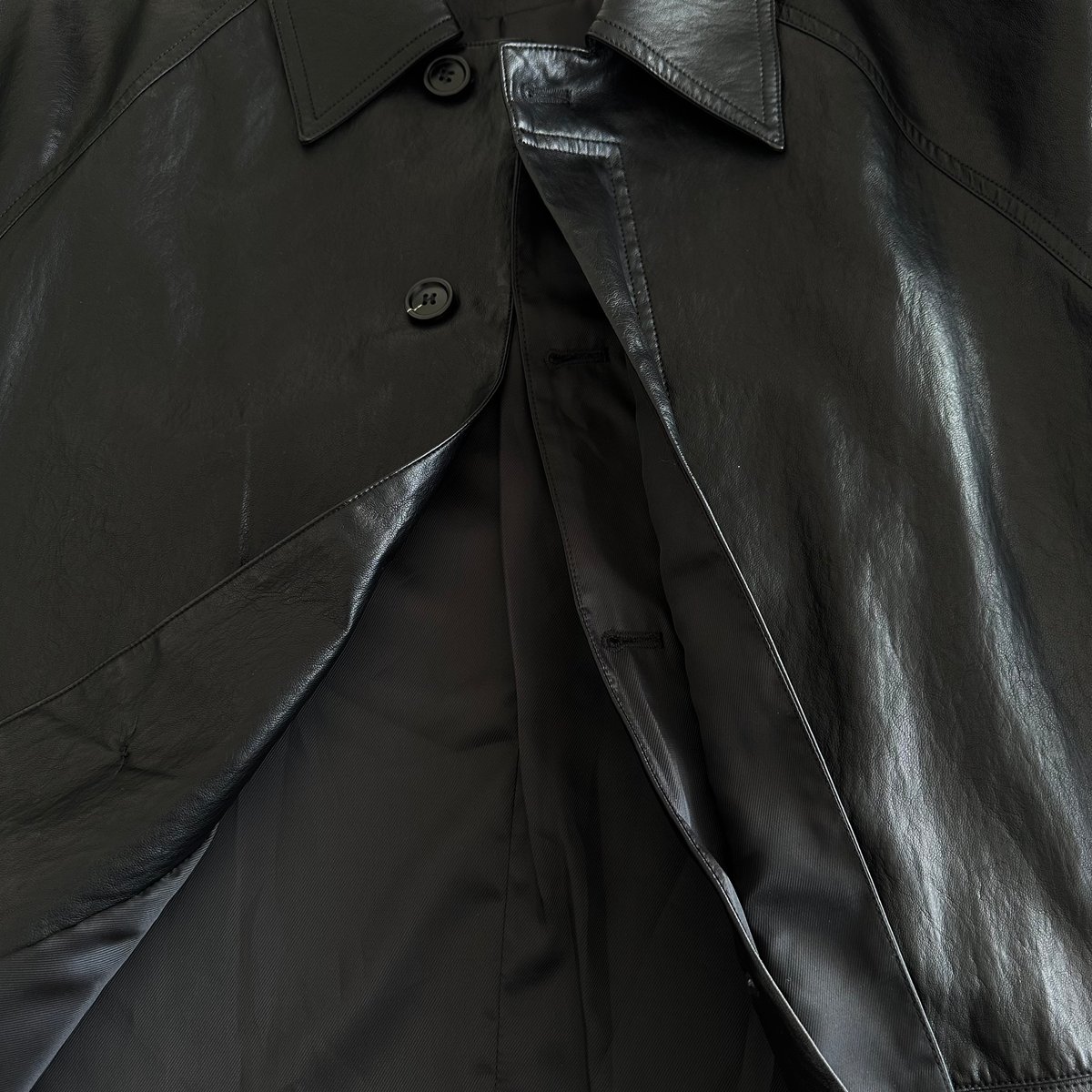 faux leather half coat | ok.soon