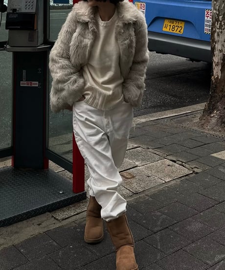ok.soon×piccadilly cotton white painter pants