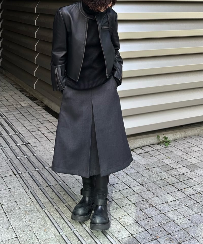 turtle neck rib knit | ok.soon