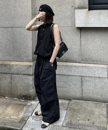 linen blend sleeveless shirt