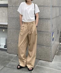 ワイドストレートスラックスcamel
