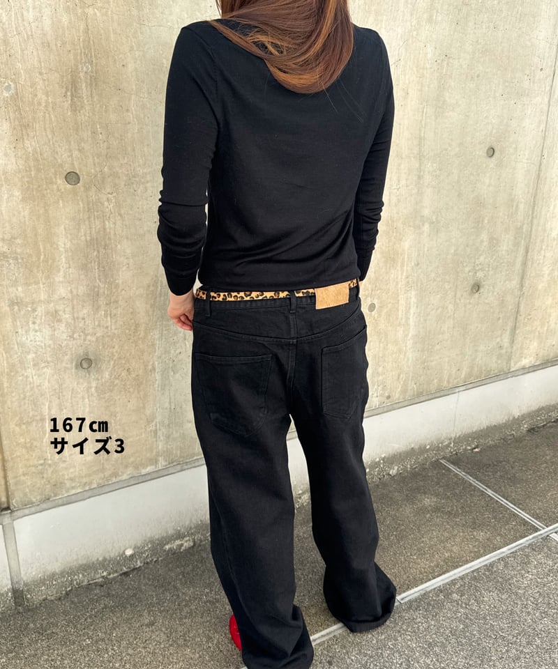 pre-order2］black cotton pants | ok.soon