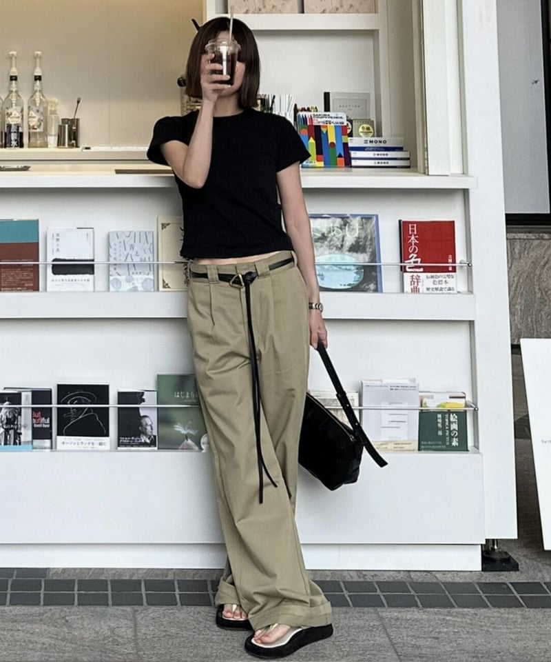 ok.soon×dickies wide chino pants | ok.soon