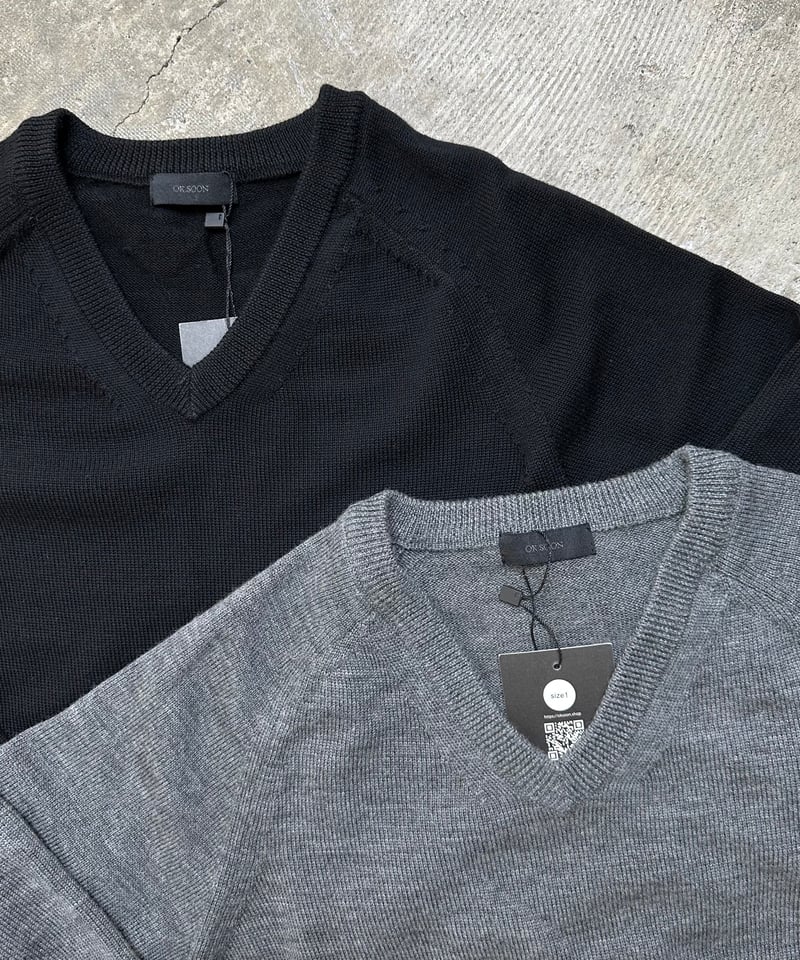 V neck wool knit | ok.soon