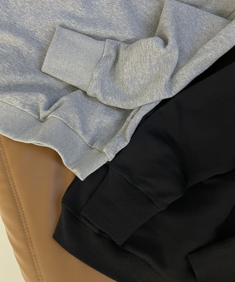 compact hoodie (black/gray)