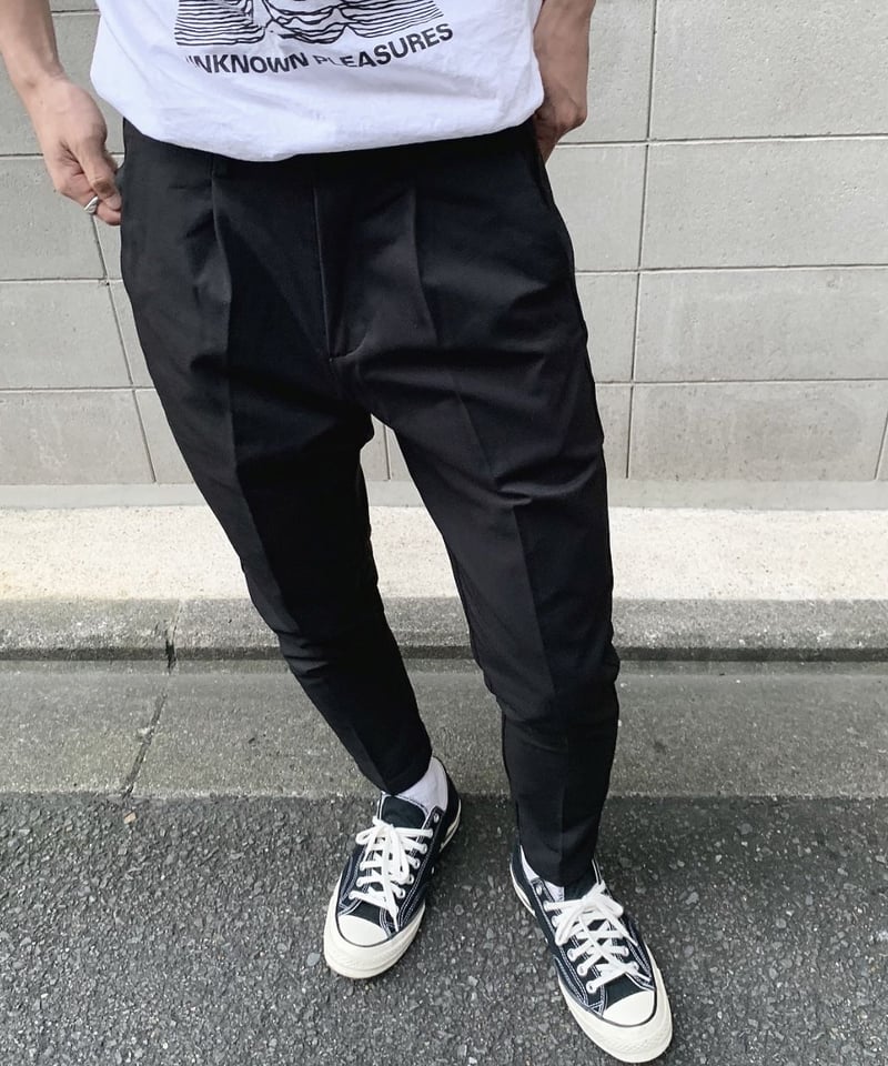 men'sテーパードスラックス black | ok.soon men'sテーパードスラックス black | ok.soon
