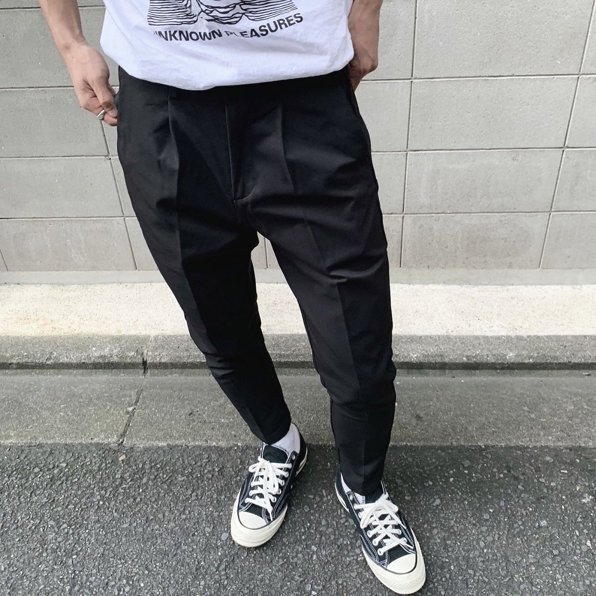 NEIGHBORHOOD テーパードスラックス S 黒 NEIGHBORHOOD テーパードスラックス S 黒 men'sテーパード