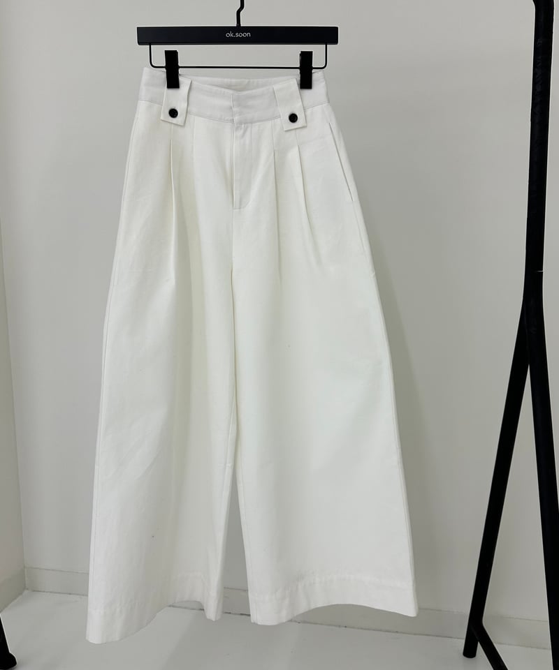 wide white pants | ok.soon