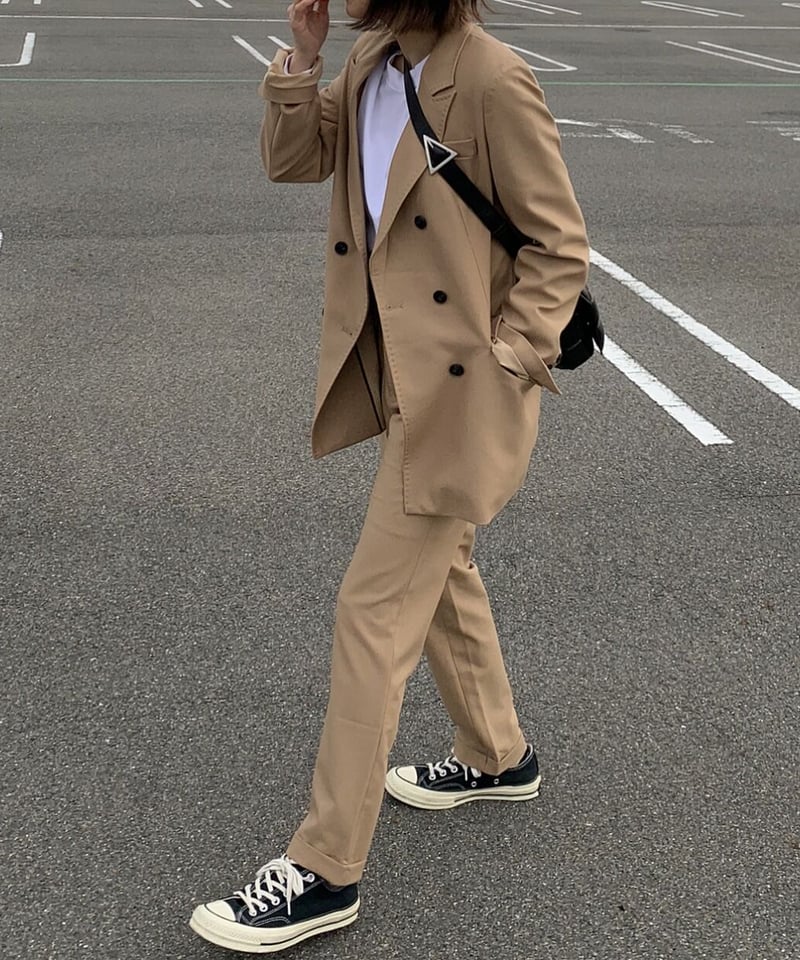 camelウール混セットアップスーツ | ok.soon camelウール混セットアップスーツ | ok.soon