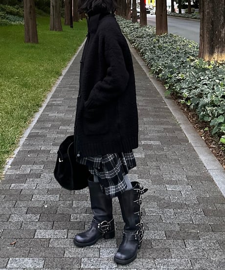 toggle button knit cardigan