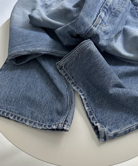 original wide denim blue