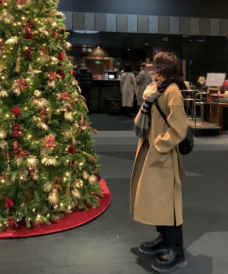 light melton coat(camel)