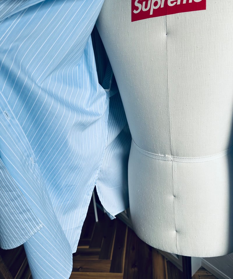 layered stripe shirt over size | ok.soon