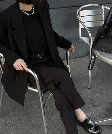black set up suit