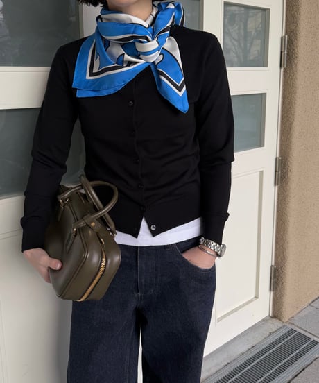 merino wool crew neck cardigan