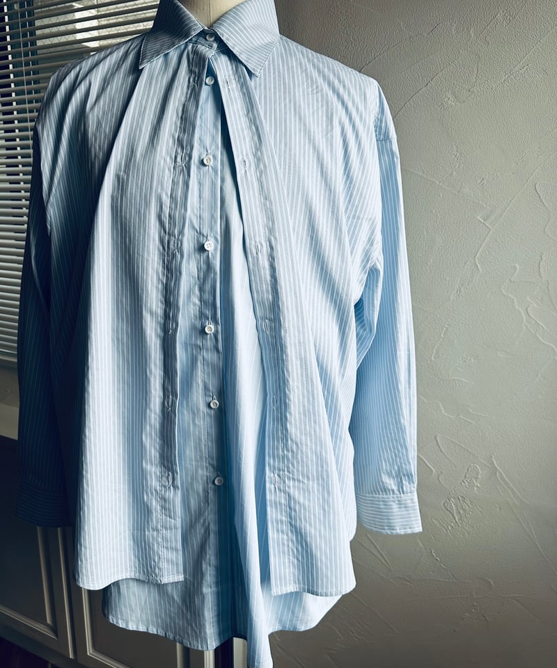 pre-order］layered stripe shirt over size | ok.