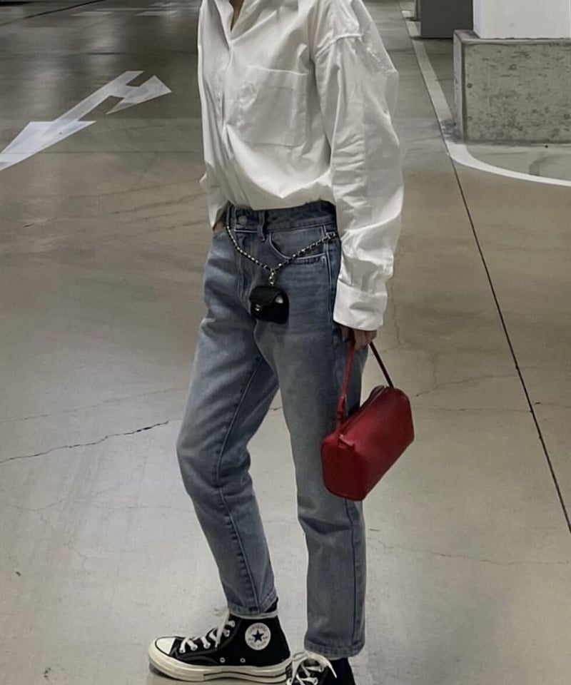 cotton slim pants denim | ok.soon cotton slim pants denim | ok.soon