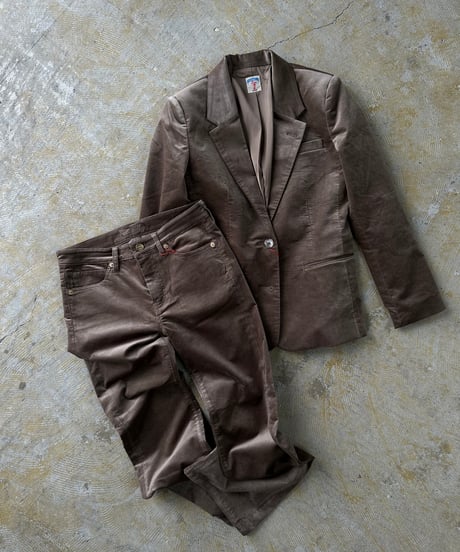 ok.soon×piccadilly velours jacket(brown)