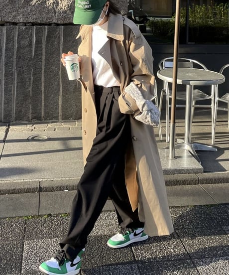 high waist tapered slacks(khaki/black/navy)