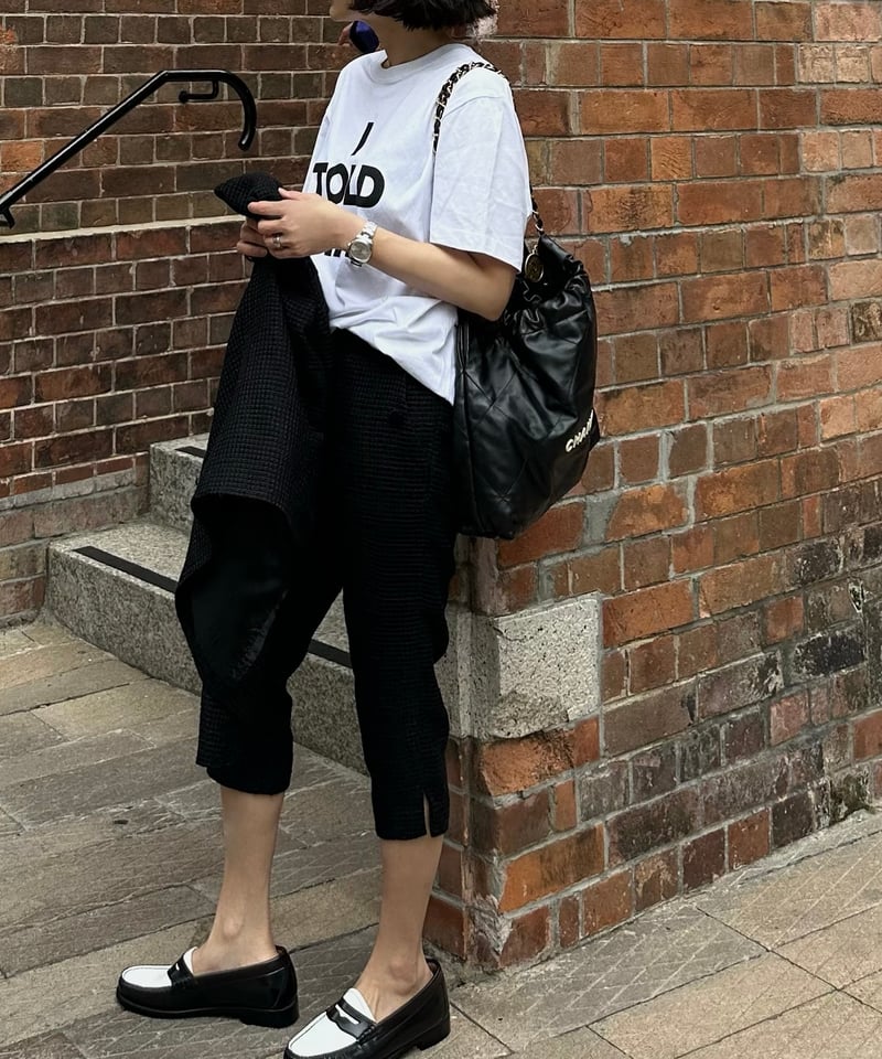 ok.soonオクスン | monotone tweed capri pants monotone tweed capri pants | ok.soon