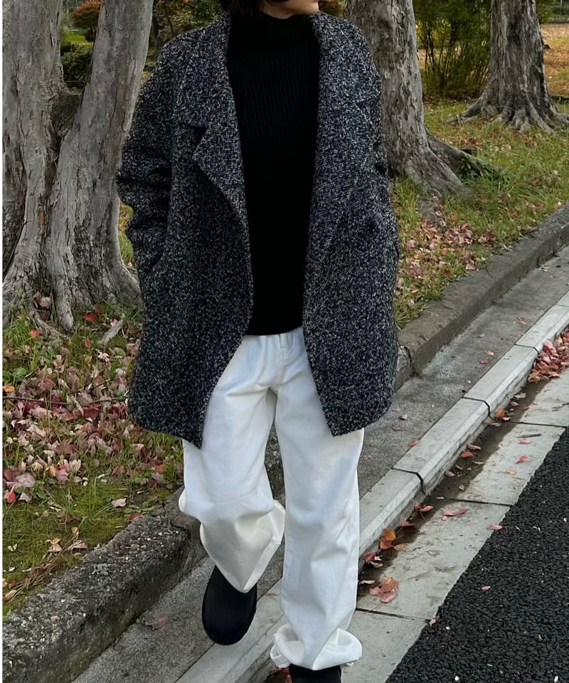 turtle neck rib knit | ok.soon