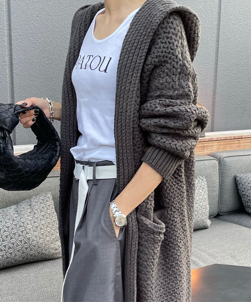 oksoon オクスン ニットカーディガン コーディガン ok.soon ニット ok.soon オクスンlong knit cardigan