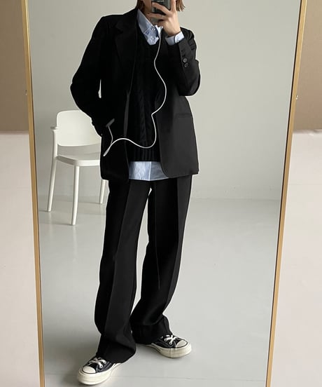 tailored jacket (black)