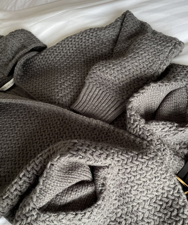 ok.soon ⭐︎ long knit cardigan gray long knit cardigan gray | ok.soon