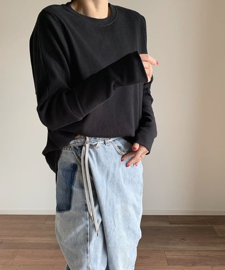 newサーマルプルオーバーblack,white