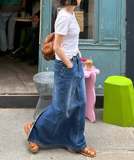 ok.soon×piccadilly OGC DENIM MAXI SKIRT