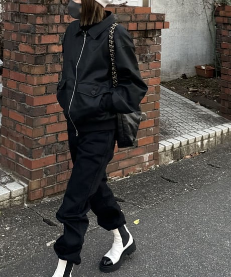 fake leather blouson