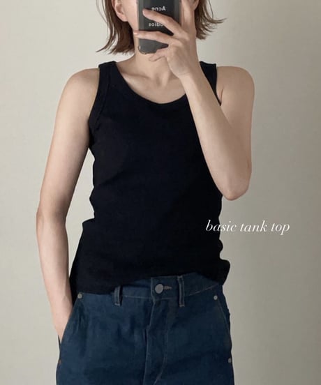 basic tank top (white/black)