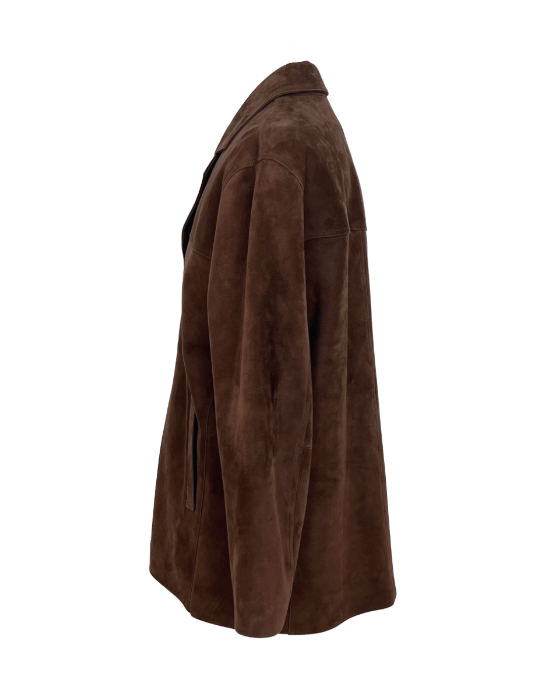 classic suede jacket brown | ok.soon
