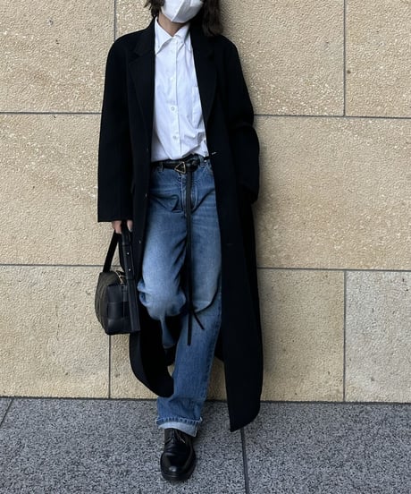 gentleman wool coat(black)