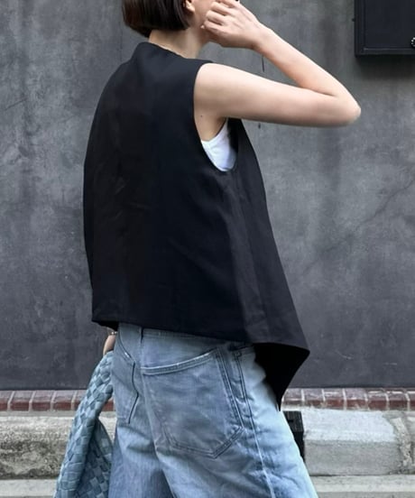 cotton linen vest & slacks