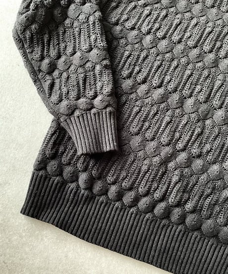 クロシェットニットblack