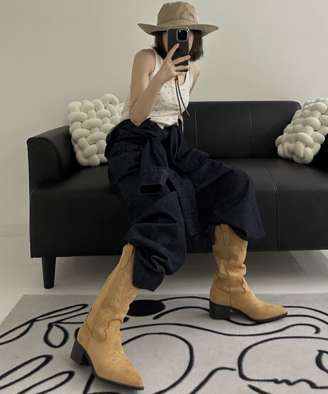 indigo denim all in one