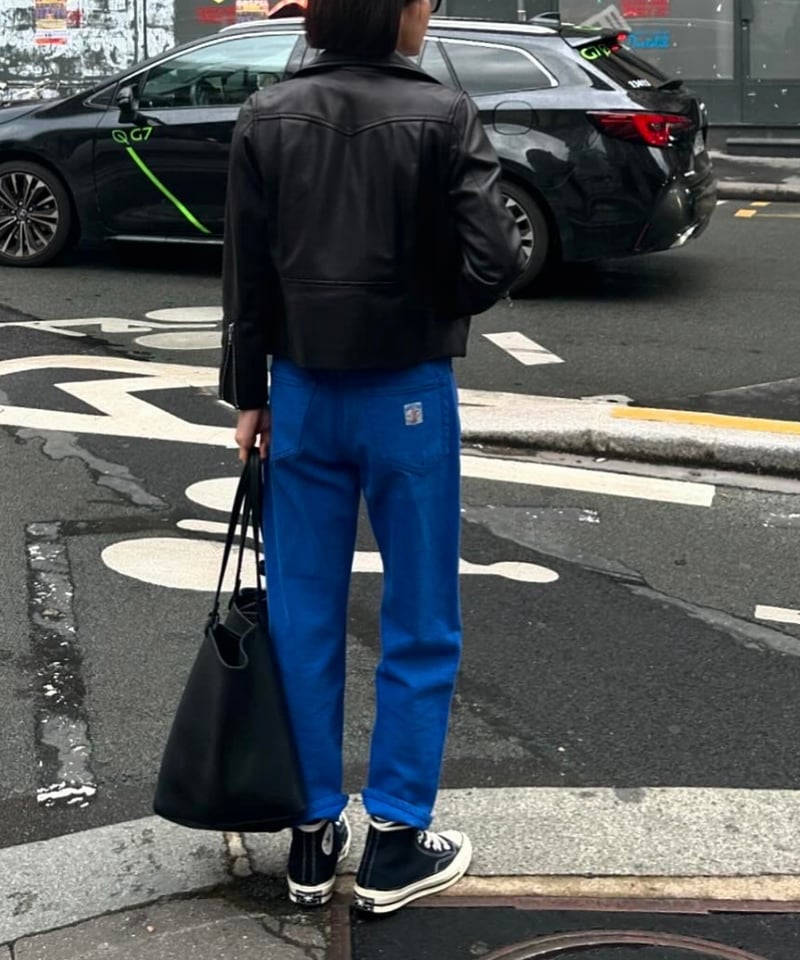 ok.soon×piccadilly DENIM OVERDYE PANTS