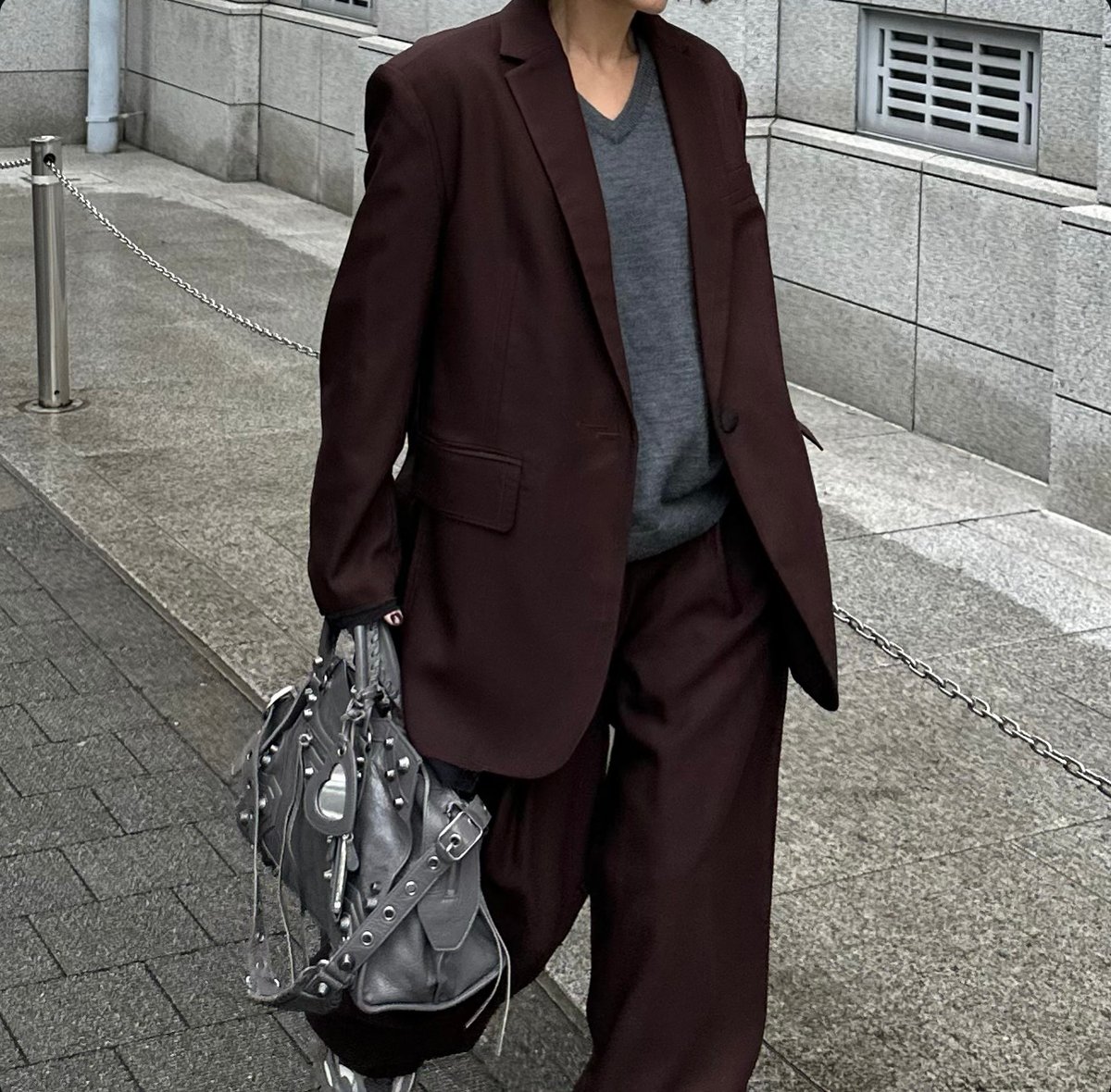 V neck wool knit | ok.soon